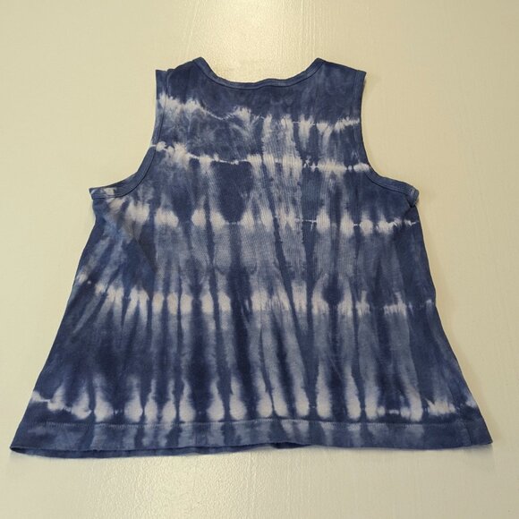 Two Tank Tops XS/S Gap and Route 66 Tie Tied Blue Orange Striped - Picture 9 of 15